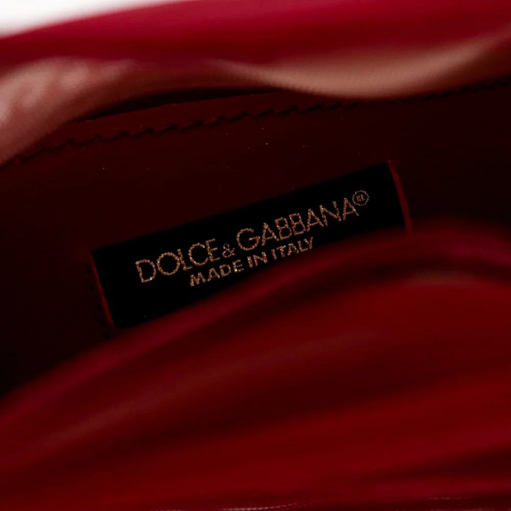 DOLCE & GABANNA 💎 Red Tulle Open-Toe High-Heels Designer Booties Shoes EU 38.5 - Picture 5 of 6